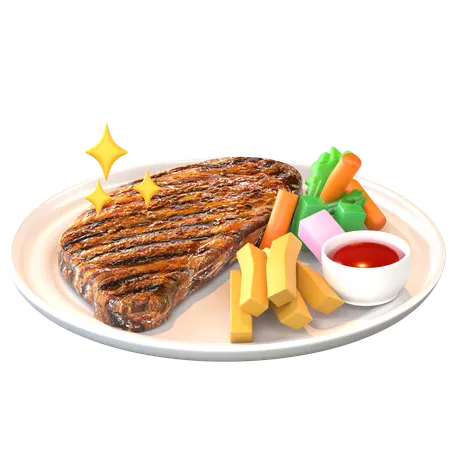 Steak  3D Icon