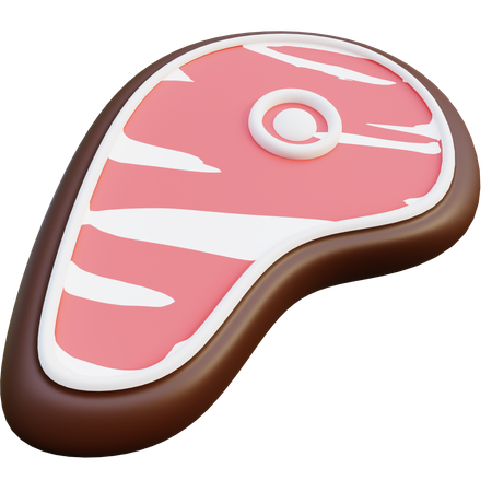 Steak de bœuf  3D Icon