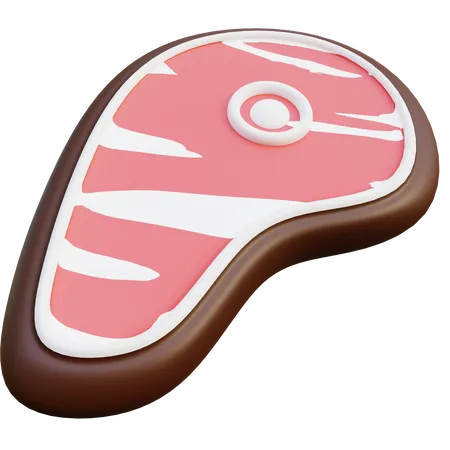 Steak de bœuf  3D Icon