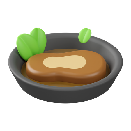 Steak Meat  3D Icon