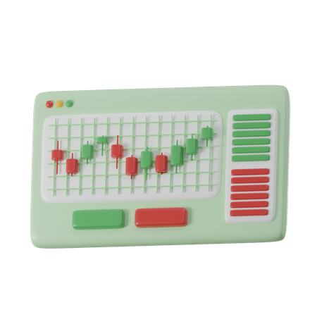 Stock Market  3D Icon