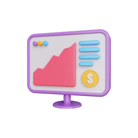 Stock Market  3D Illustration