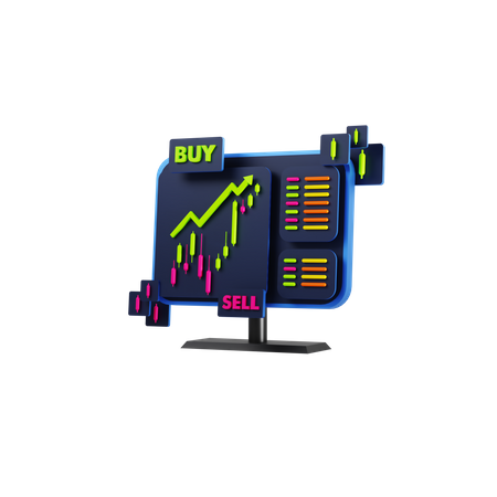 Stock Market  3D Icon