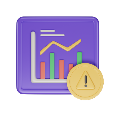 Stock Market Alert  3D Icon