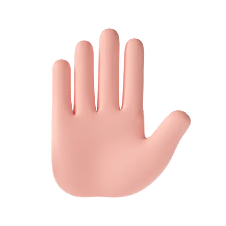 Stop hand gesture  3D Illustration