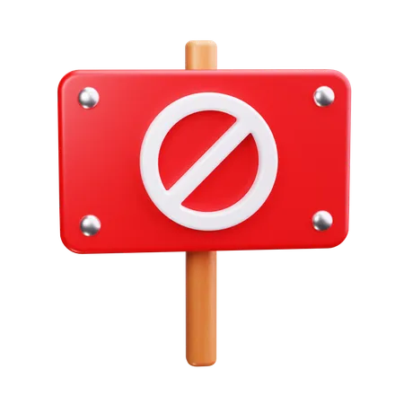 Stop Protest  3D Icon