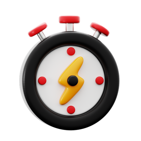 Stopwatch  3D Icon