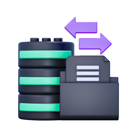 Storage Transfer  3D Icon