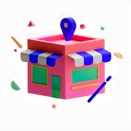 Store Location  3D Icon