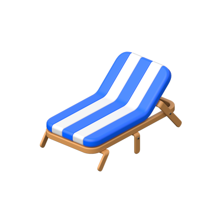 Strandstuhl  3D Icon