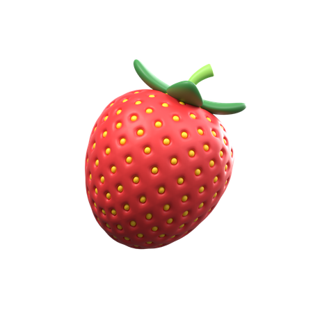 Strawberry  3D Icon