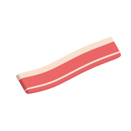 Strip Meat  3D Illustration