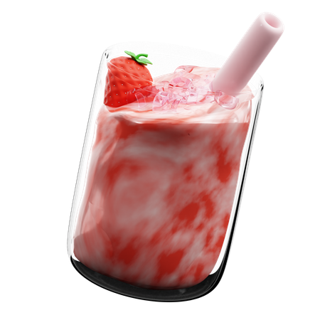 Stroubery-Milch  3D Icon