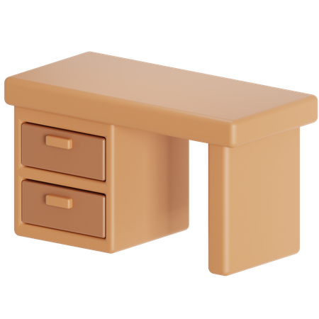 Study desk  3D Icon