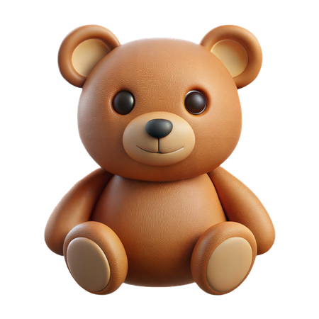 Stuffed Teddy Bear  3D Icon