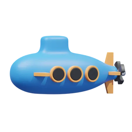 Submarino  3D Icon