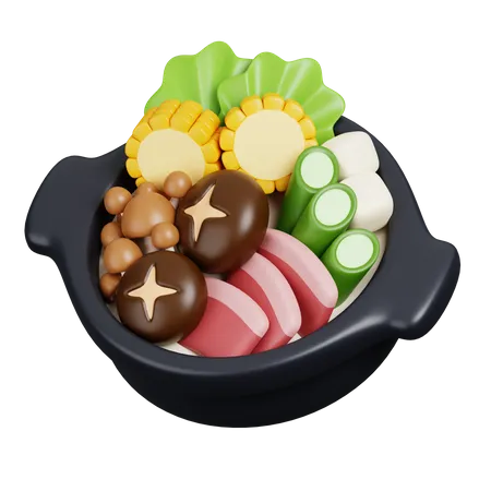 Sukiyaki  3D Icon