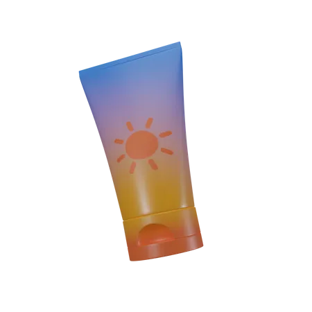 Sun Cream  3D Icon