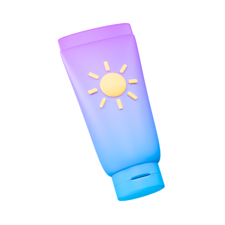 Sun Cream  3D Icon