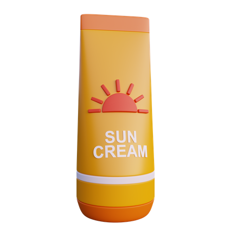 Sun Cream  3D Icon