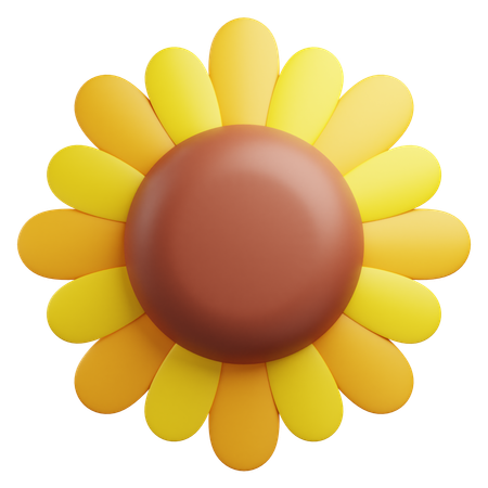 Sun Flower  3D Icon