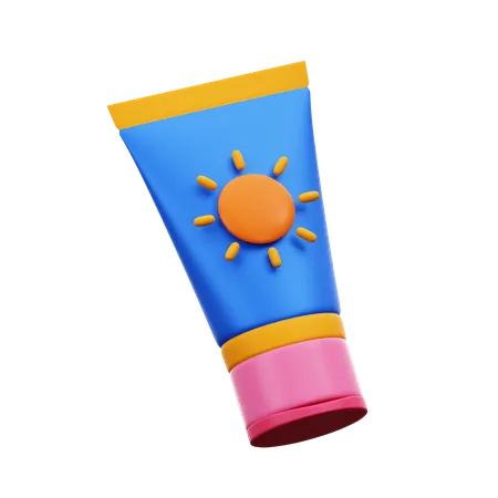 Sunblock  3D Illustration