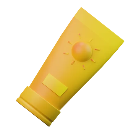 Sunblock  3D Illustration