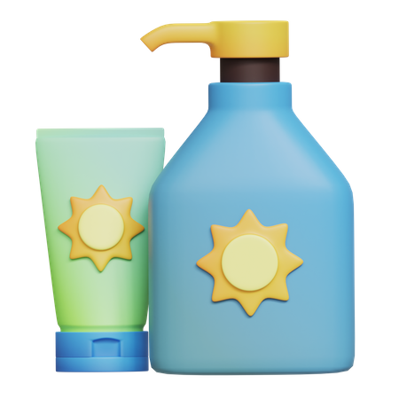 Sunblock Cream  3D Icon