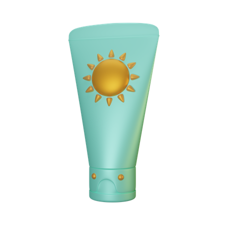 Sunblock Cream  3D Illustration