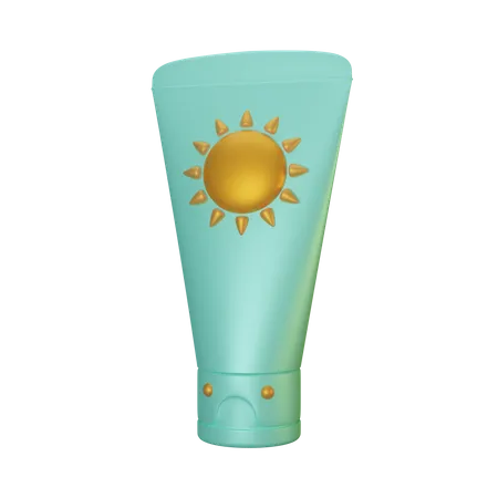 Sunblock Cream  3D Illustration