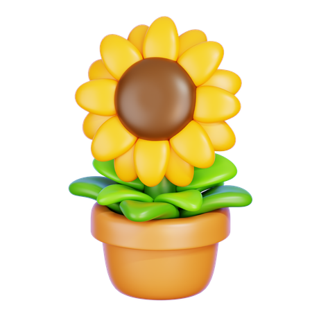 Sunflower  3D Icon