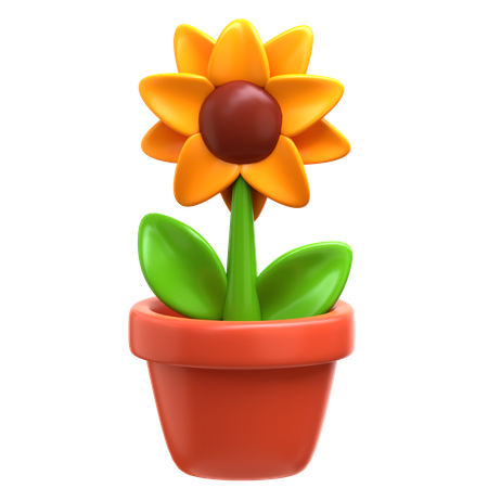 Sunflower  3D Icon