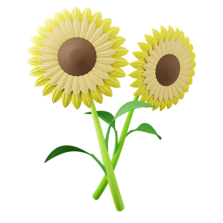 Sunflower Tree  3D Icon