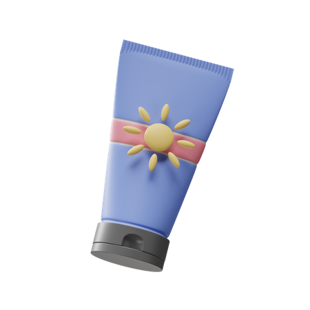 Sunscreen  3D Illustration