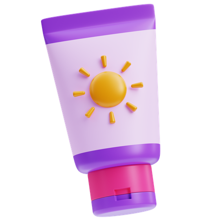 Sunscreen Lotion  3D Icon