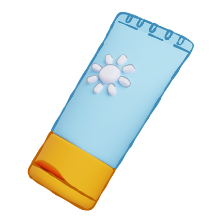 Sunscreen Lotion  3D Icon