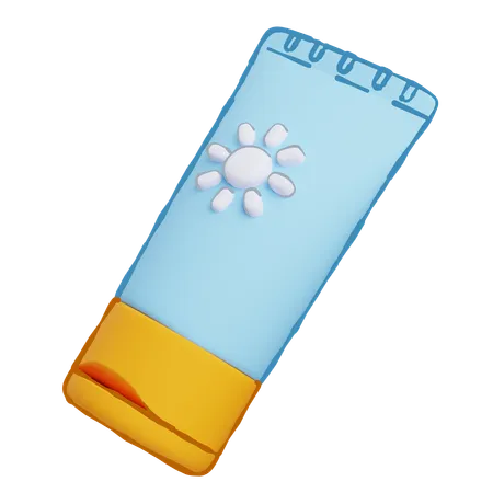 Sunscreen Lotion  3D Icon