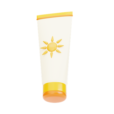 Sunscreen Lotion  3D Icon