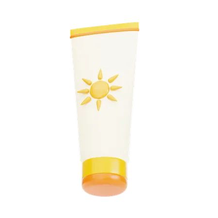 Sunscreen Lotion  3D Icon