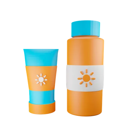 Sunscreen Lotion  3D Icon