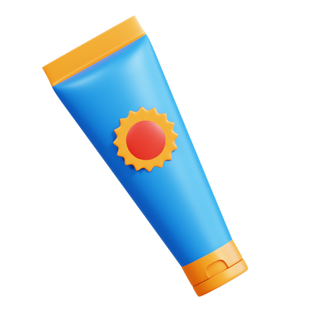 Sunscreen Lotion  3D Icon