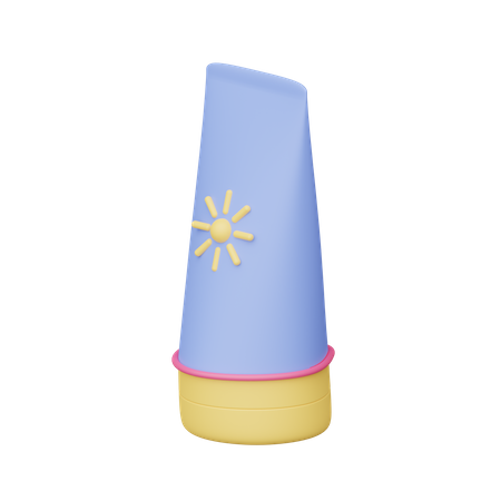 Sunscreen Lotion  3D Icon