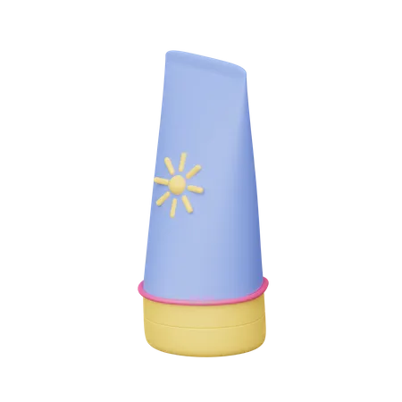 Sunscreen Lotion  3D Icon