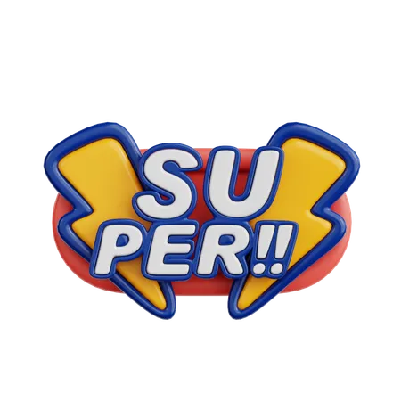 Super  3D Sticker