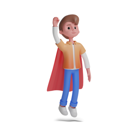 Super chico  3D Illustration