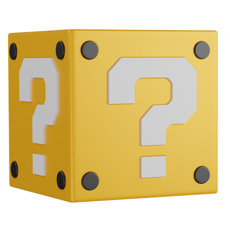 Super Mario Block  3D Icon