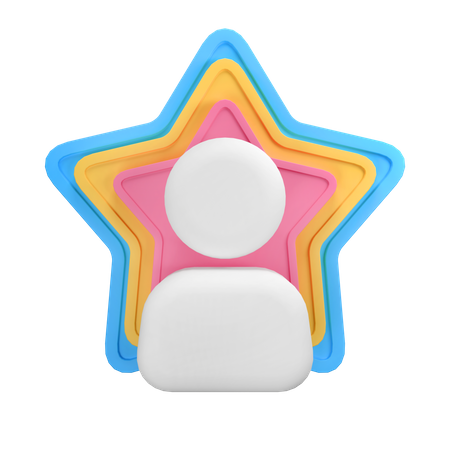 Superstar  3D Illustration