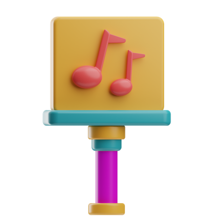 Estante de partitura  3D Icon