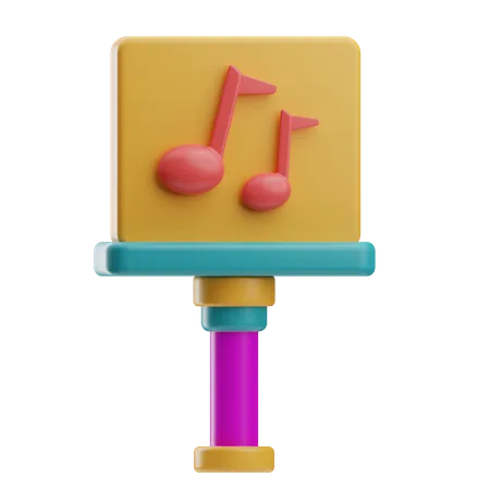 Estante de partitura  3D Icon