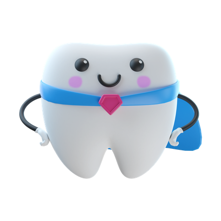 Supper Teeth  3D Illustration